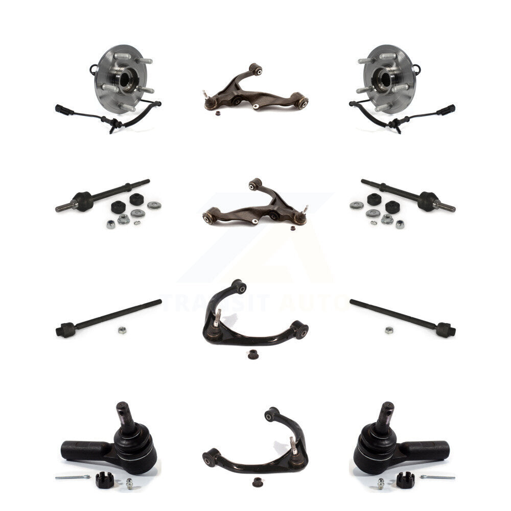 Bearing Lower Upper Control Arm Outer Inner Tie Rod Link Front Kit For Ram 1500