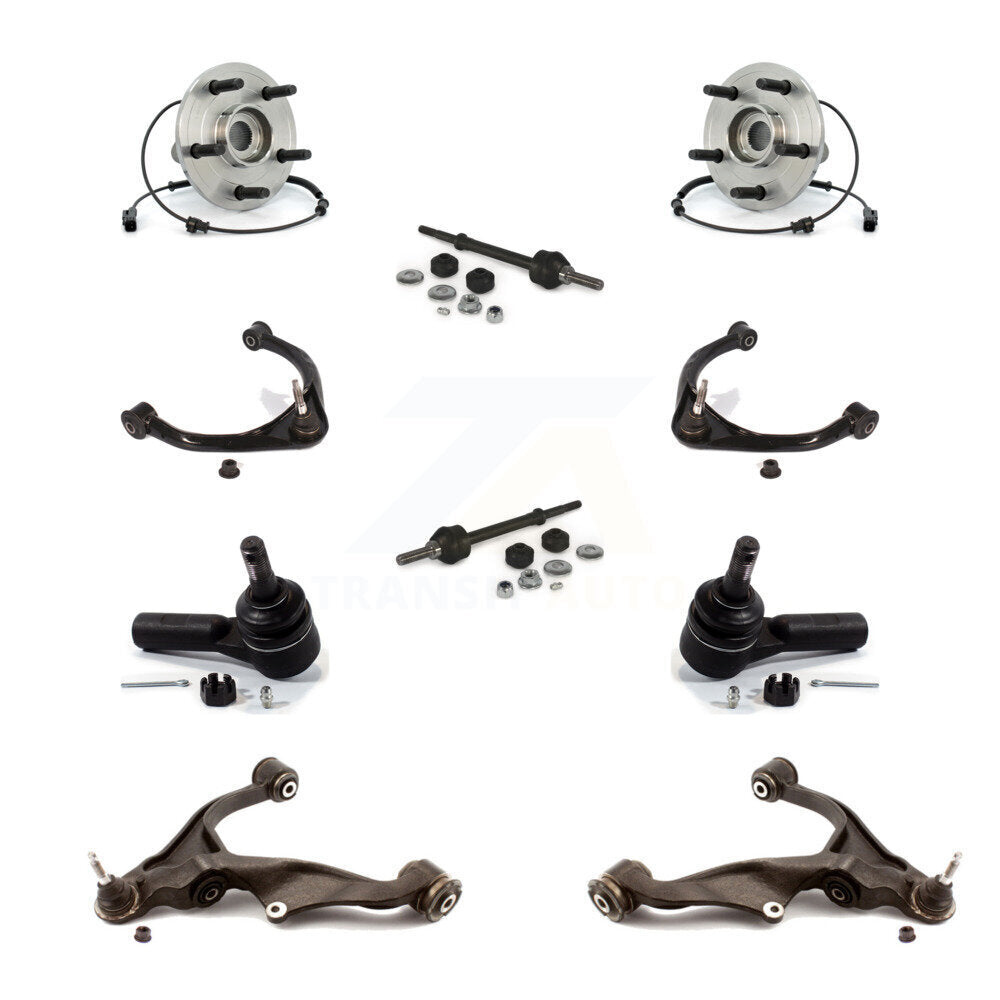 Bearing Lower Upper Control Arm Outer Tie Rod Link Front Kit (10Pc) For Ram 1500