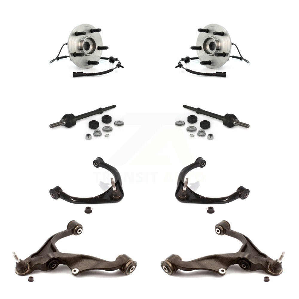 Bearing Lower Upper Control Arm with BJ Link Front Kit (8Pc) For Dodge Ram 1500