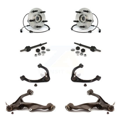 Hub Bearing Lower Upper Control Arm Link Front Kit (8Pc) For Ram 1500 Dodge 4WD