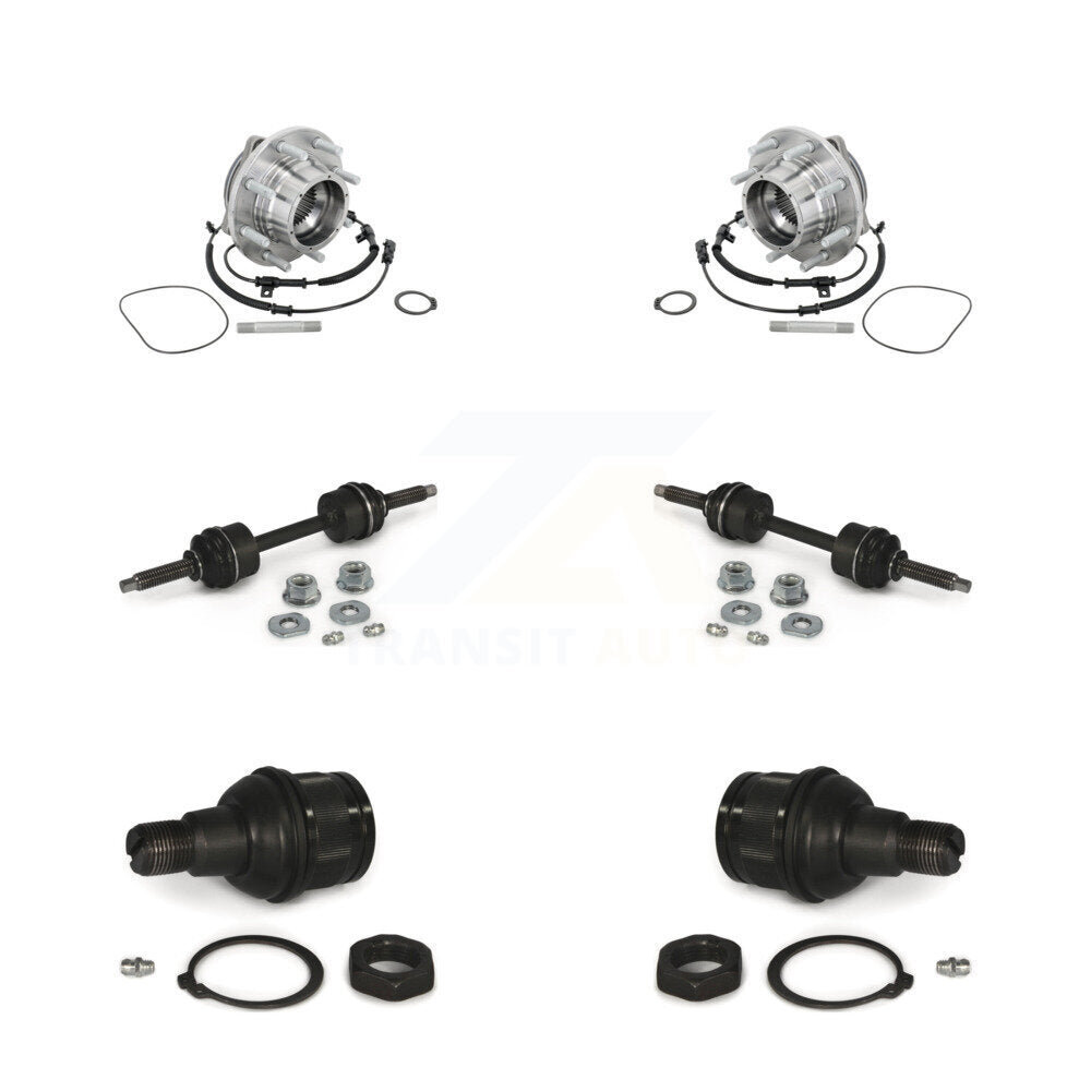 Hub Bearing Lower Ball Joint & Sway Bar Link Front Kit For Ford F-450 Super Duty