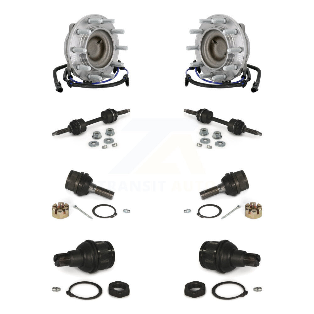 Bearing Upper Lower Ball Joint Sway Bar Link Front Kit For Ford F-450 Super Duty