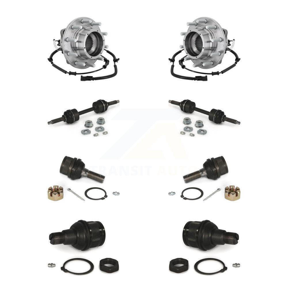 Bearing Upper Lower Ball Joint & Link Front Kit For Ford F-350 Super Duty F-450