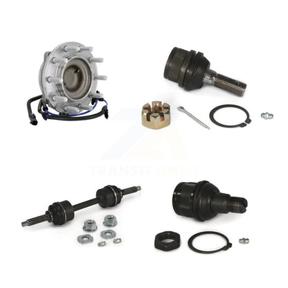 Hub Bearing Link kit Upper Lower Ball Joint Front Kit For Ford F-450 Super Duty