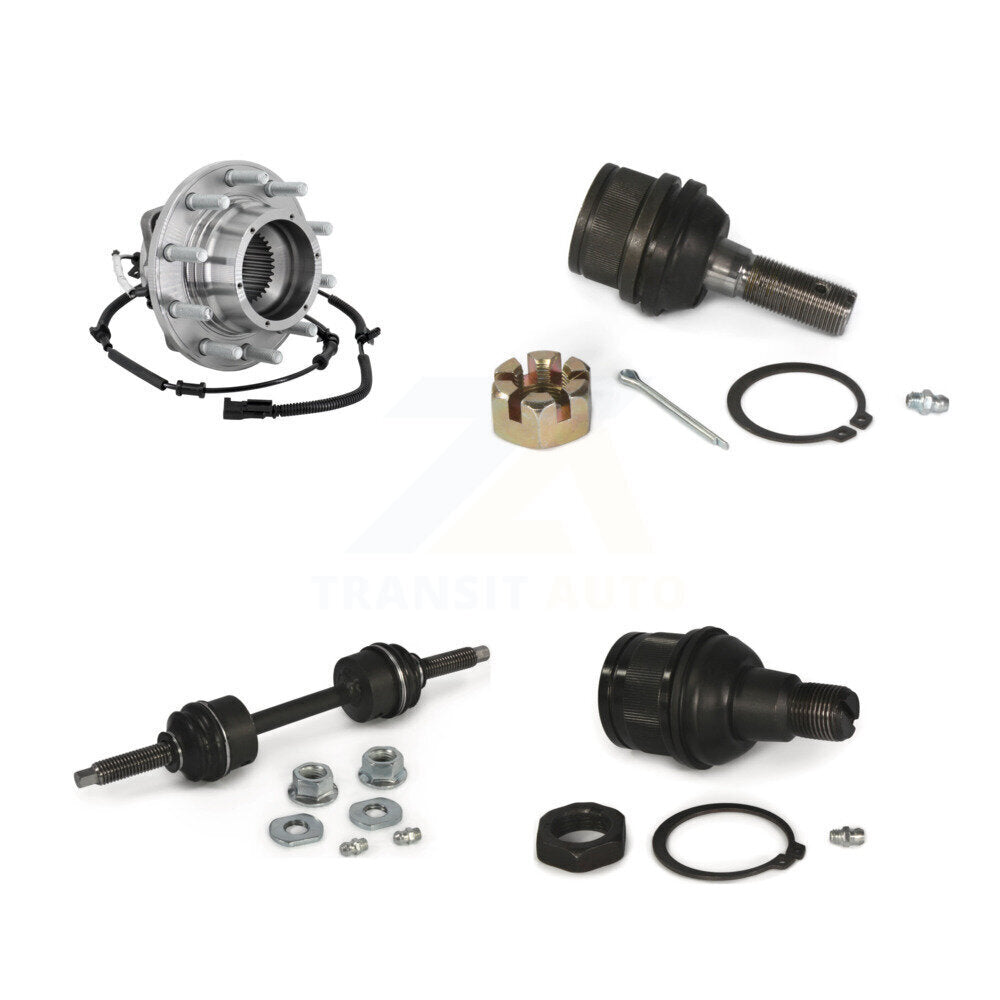 Hub Bearing Link kit Upper Lower Ball Joint Front Kit For Ford F-350 Super Duty
