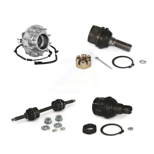Hub Bearing Link kit Upper Lower Ball Joint Front Kit For Ford F-350 Super Duty