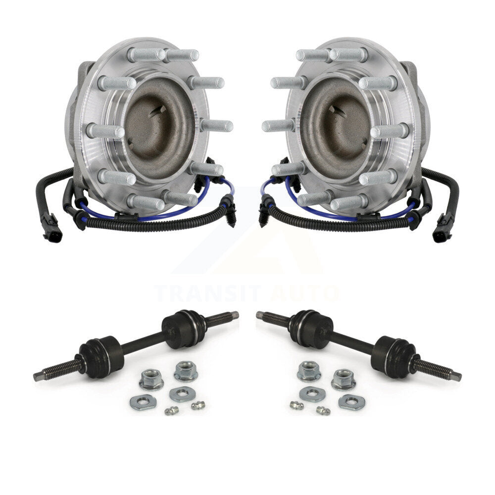 Hub Bearing Assembly And Link Front Kit For Ford F-450 Super Duty F-550 4 X 2
