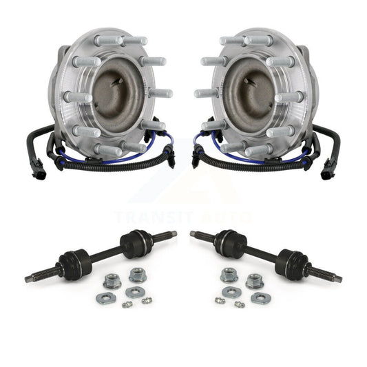 Hub Bearing Assembly And Link Front Kit For Ford F-450 Super Duty F-550 4 X 2