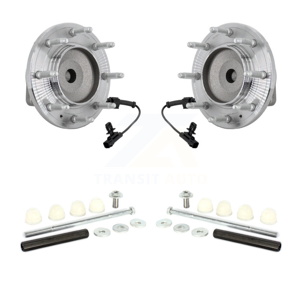 Hub Bearing Assembly & Link Front Kit For GMC Chevrolet Sierra 2500 HD Silverado