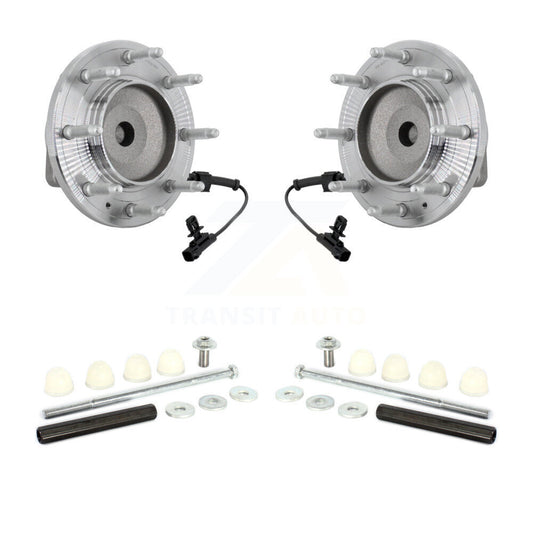 Hub Bearing Assembly & Link Front Kit For GMC Chevrolet Sierra 2500 HD Silverado