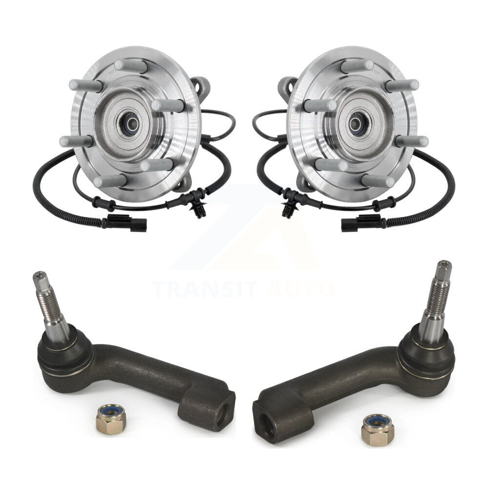 Wheel Bearing And Tie Rod End Front Kit For 2017 Ford F-150 Raptor with 4WD