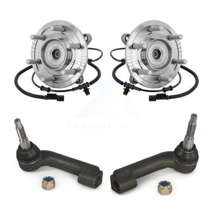 Wheel Bearing And Tie Rod End Front Kit For 2017 Ford F-150 Raptor with 4WD