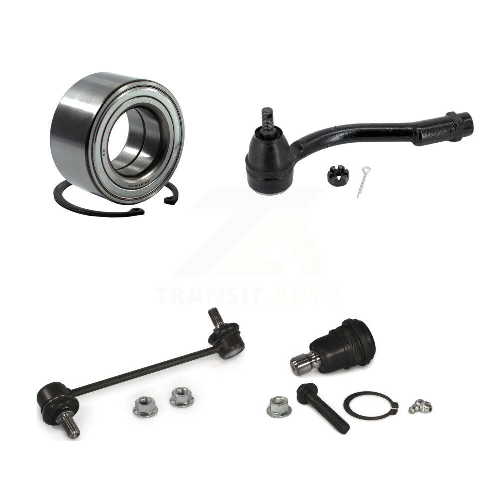 Bearing Link kit Lower Ball Joint Outer Tie Rod End Front Left Kit For Kia Soul