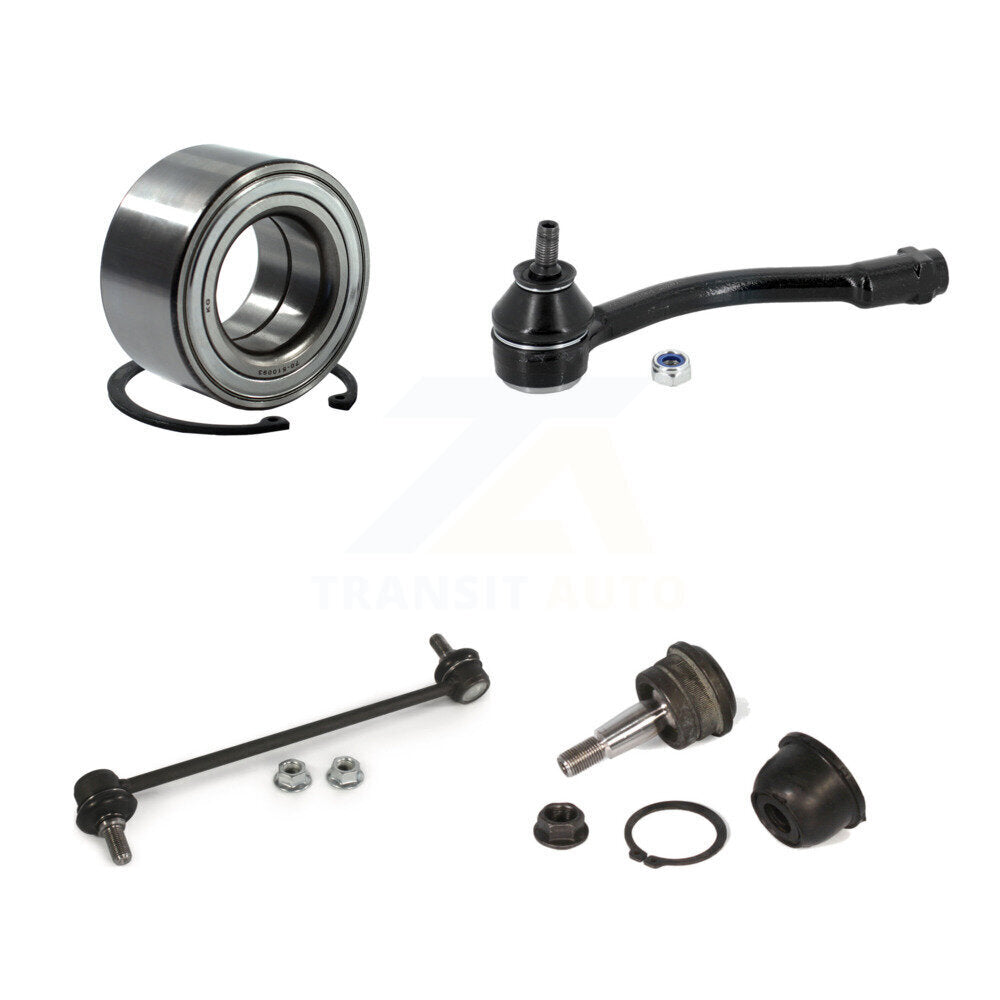 Bearing Link kit Lower Ball Joint Outer Tie Rod End Front Left Kit For Kia Forte