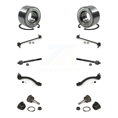 Bearing Lower Ball Joint Outer Inner Tie Rod & Link Front Kit (10Pc) For Hyundai