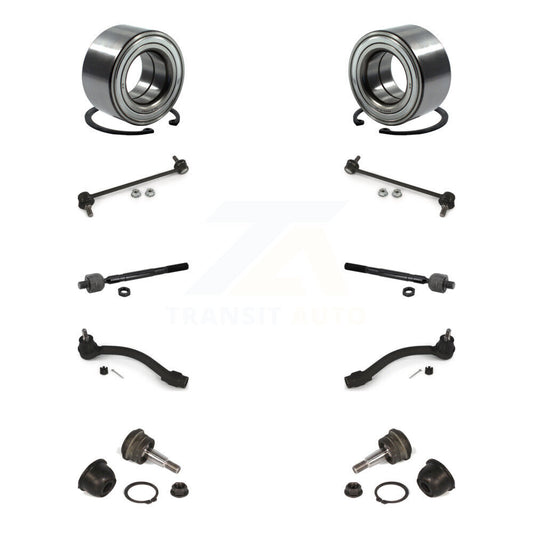 Bearing Lower Ball Joint Outer Inner Tie Rod & Link Front Kit (10Pc) For Hyundai