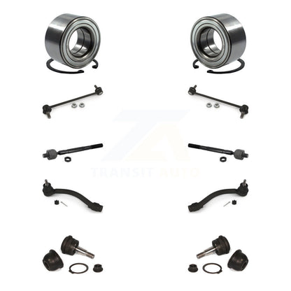 Bearing Lower Ball Joint Outer Inner Tie Rod & Link Front Kit (10Pc) For Hyundai