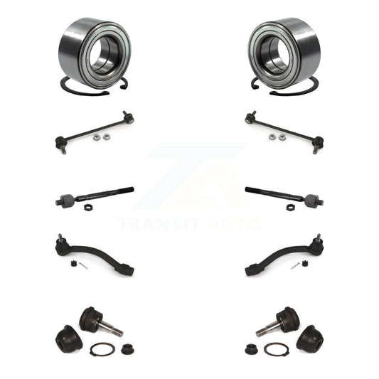 Bearing Lower Ball Joint Outer Inner Tie Rod & Link Front Kit (10Pc) For Hyundai