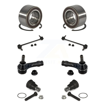 Bearing Lower Ball Joint Outer Tie Rod End Link Front Kit (8Pc) For Ford Fiesta