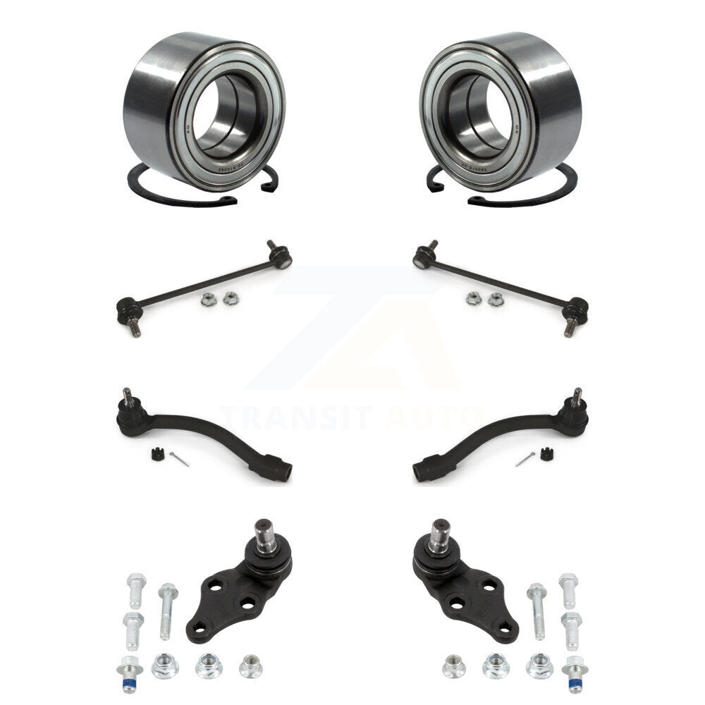 Bearing Lower Ball Joint Outer Tie Rod End Link Front Kit (8Pc) For Kia Soul EV