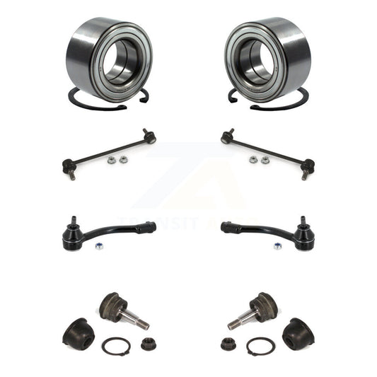 Bearing Lower Ball Joint Outer Tie Rod Link Front Kit (8Pc) For Kia Forte Forte5