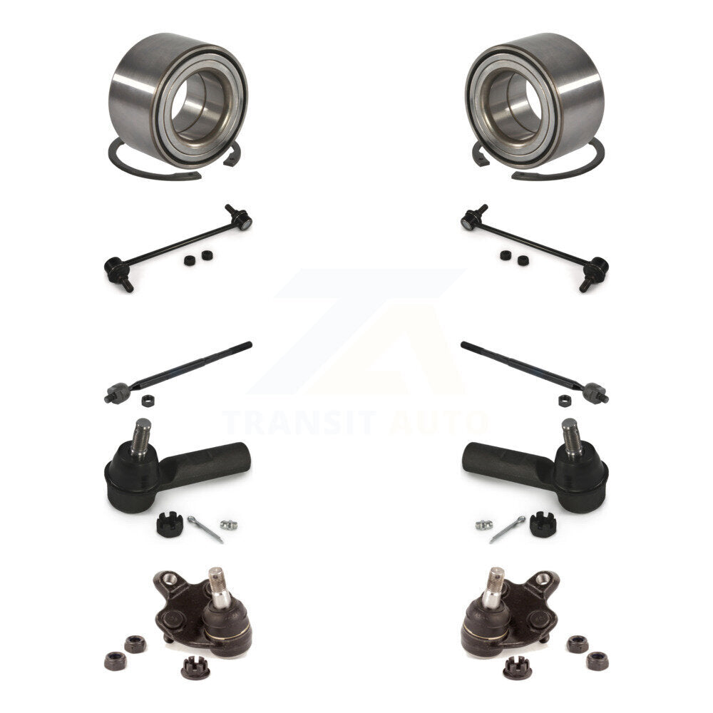 Bearing Lower Ball Joint Outer Inner Tie Rod & Link Front Kit (10Pc) For Toyota