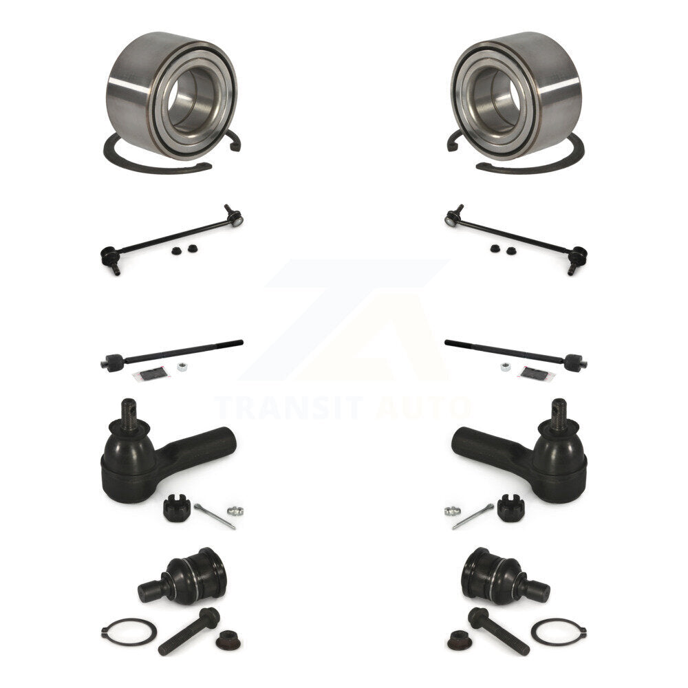 Bearing Lower Ball Joint Outer Inner Tie Rod End Link Front Kit (10Pc) For Ford