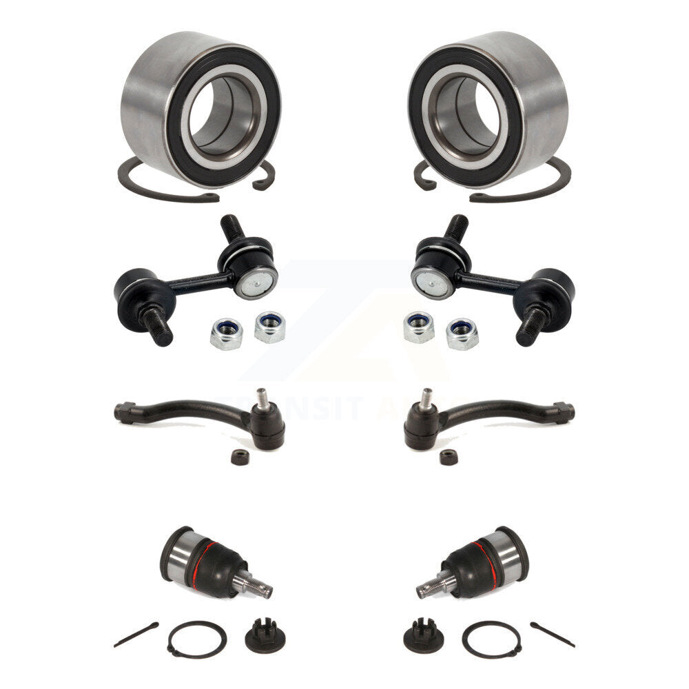 Bearing Lower Ball Joint Outer Tie Rod & Link Front Kit (8Pc) For 07-08 Acura TL