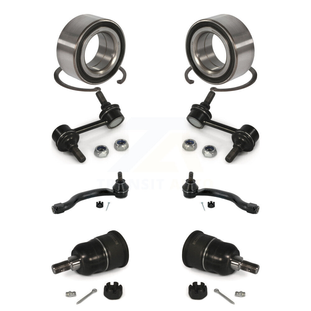 Bearing Lower Ball Joint Outer Tie Rod Link Front Kit (8Pc) For Honda Accord TSX