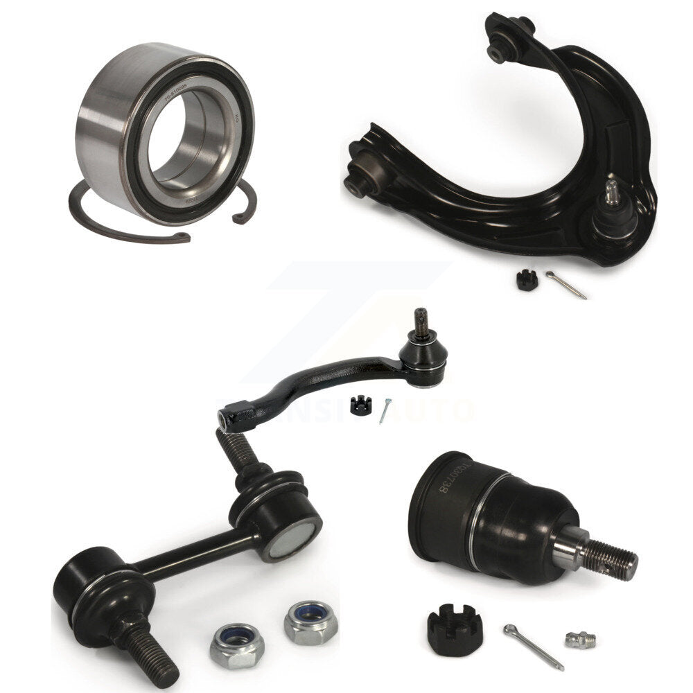 Bearing Link kit Upper Control Arm Lower Ball Joint Outer Tie Rod Front Left Kit For