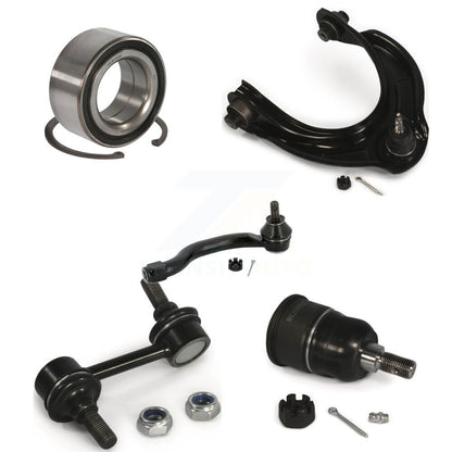 Bearing Link kit Upper Control Arm Lower Ball Joint Outer Tie Rod Front Left Kit For