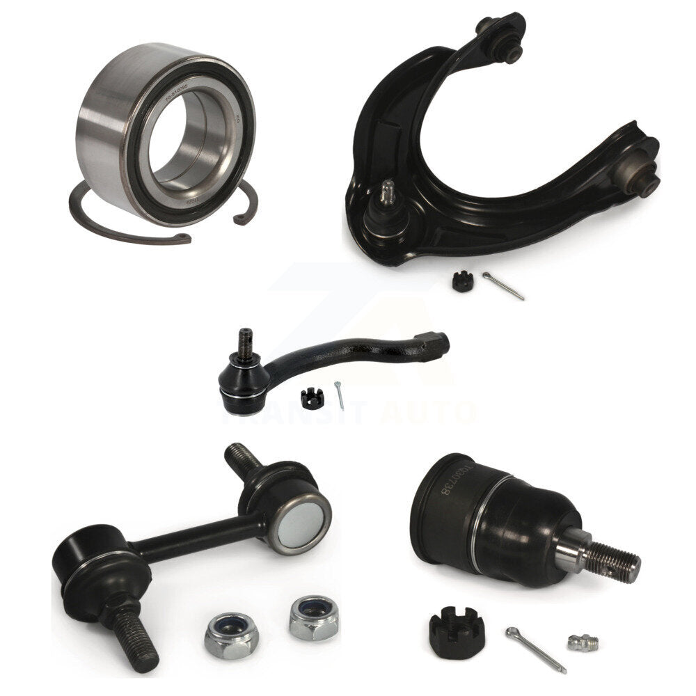 Bearing Link kit Upper Control Arm Lower Ball Joint Outer Tie Rod Front Right Kit For