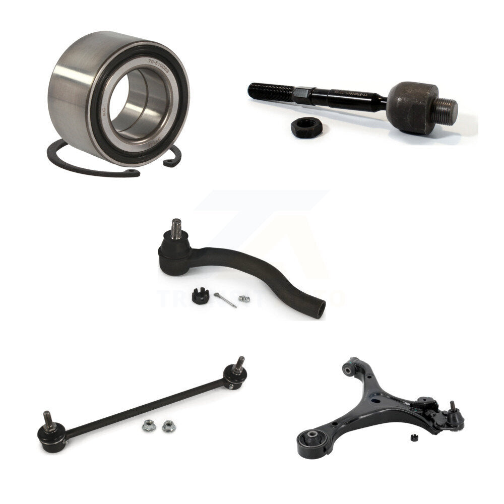 Bearing Link kit Lower Control Arm With Ball Joint Outer Inner Tie Rod Front Left Kit For