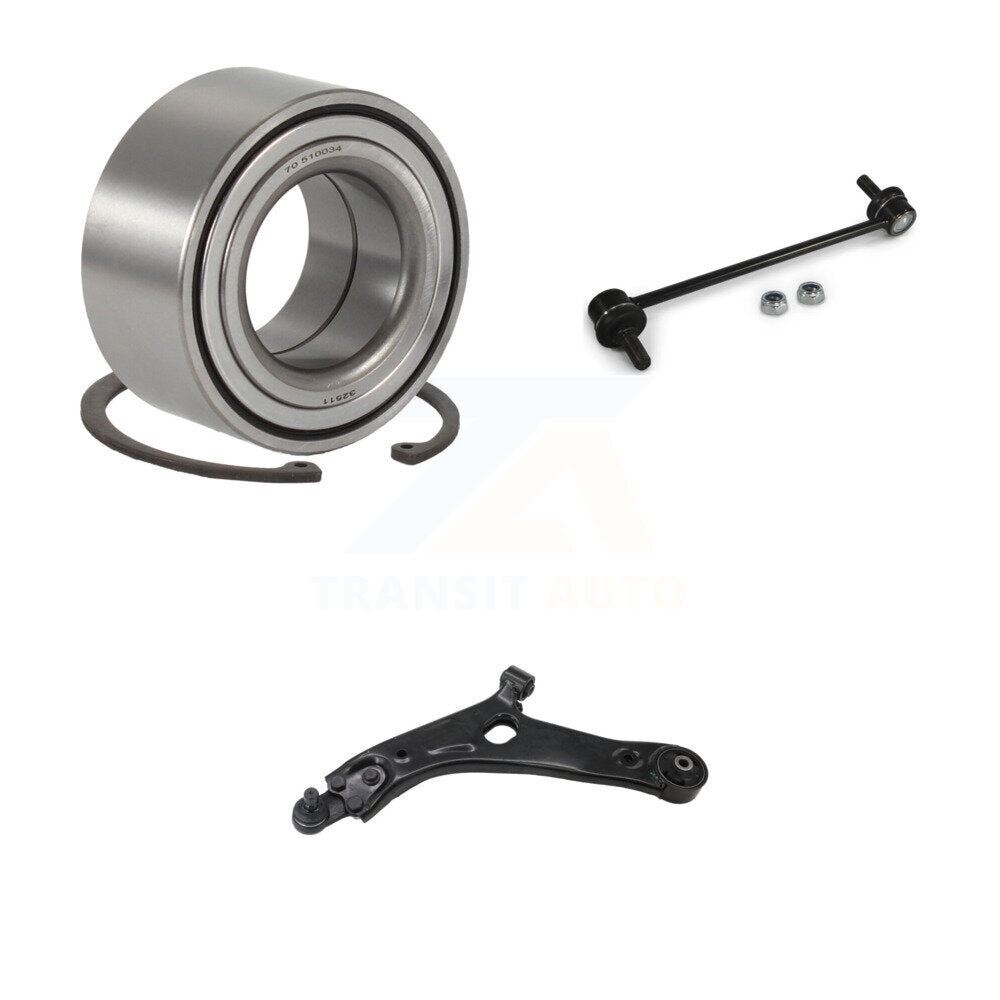 Wheel Bearing Link kit & Lower Control Arm Front Left Kit For Hyundai Tucson Kia