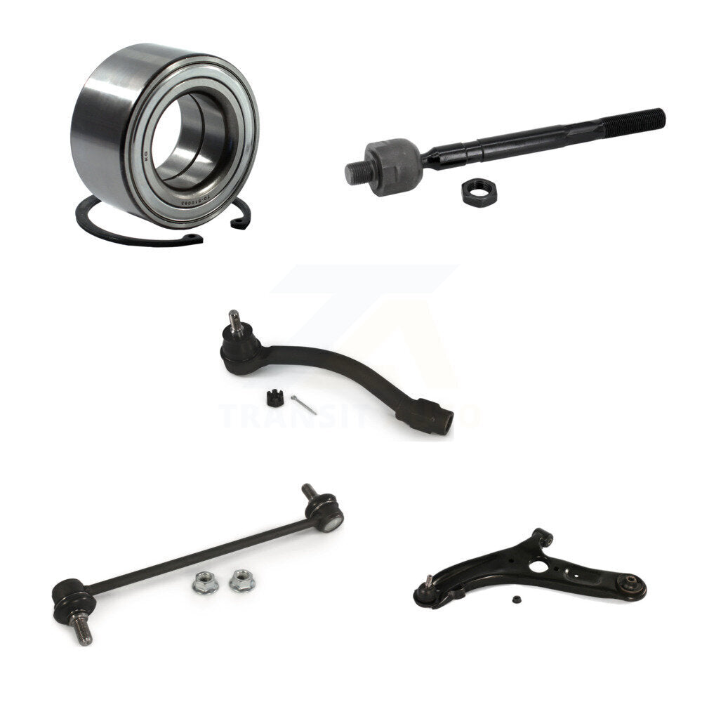 Bearing Link kit Lower Control Arm With Ball Joint Outer Inner Tie Rod Front Left Kit For