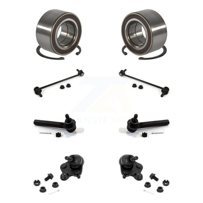 Wheel Bearing Lower Ball Joint Outer Tie Rod Link Front Kit (8Pc) For Honda CR-V