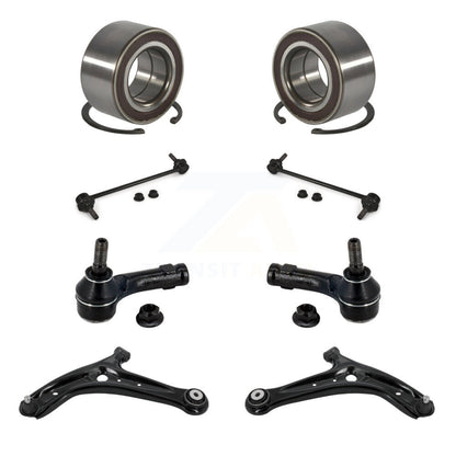 Bearing Lower Control Arm Outer Tie Rod End Link Front Kit (8Pc) For Ford Fiesta
