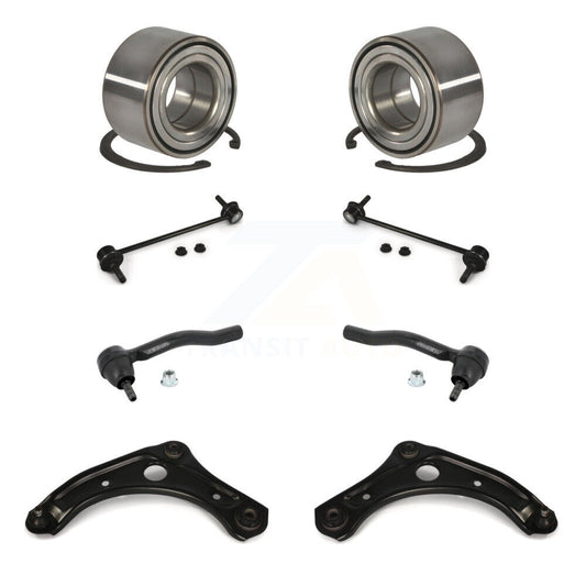 Bearing Lower Control Arm Outer Tie Rod & Link Front Kit (8Pc) For Nissan Micra