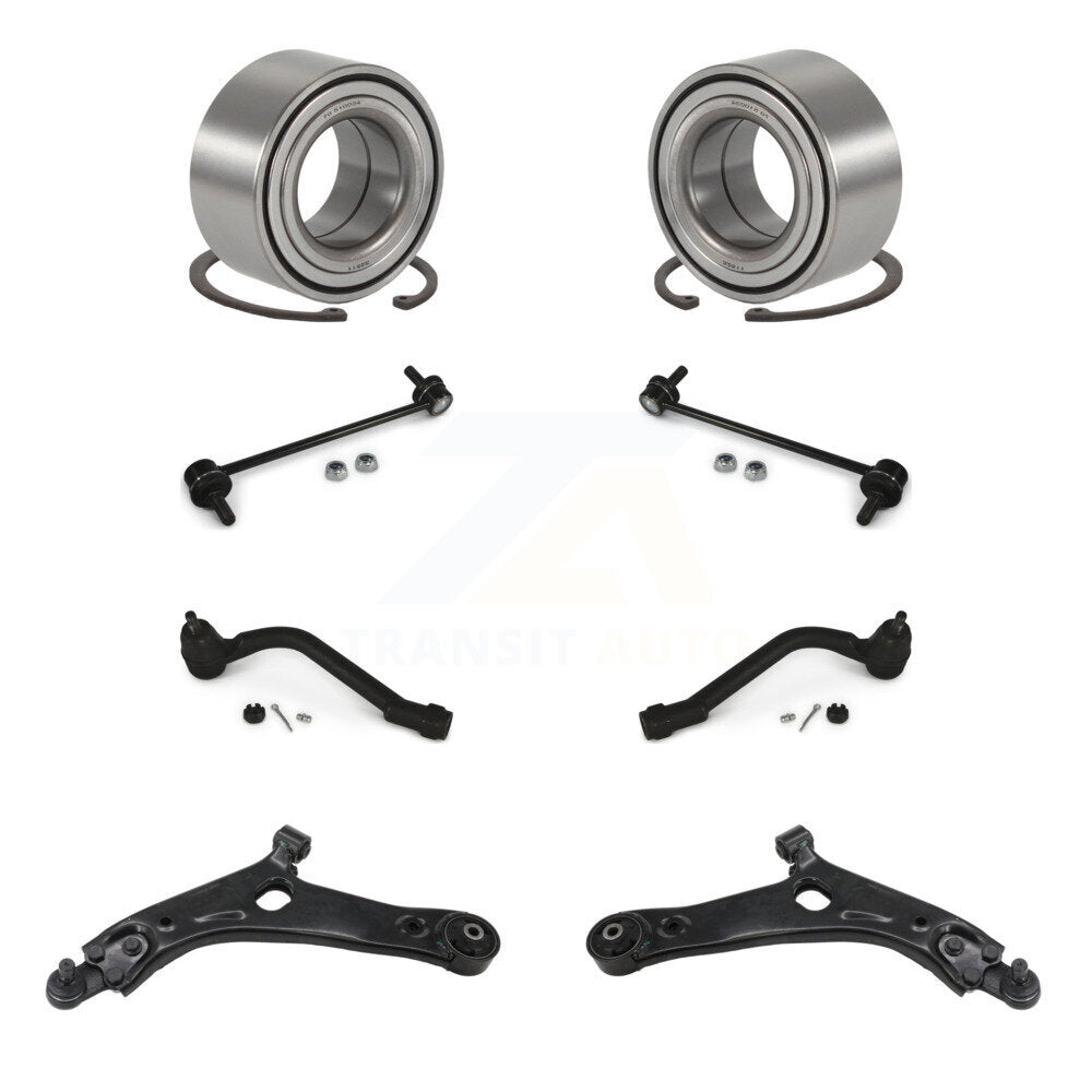 Bearing Lower Control Arm Outer Tie Rod Link Front Kit (8Pc) For Hyundai Tucson
