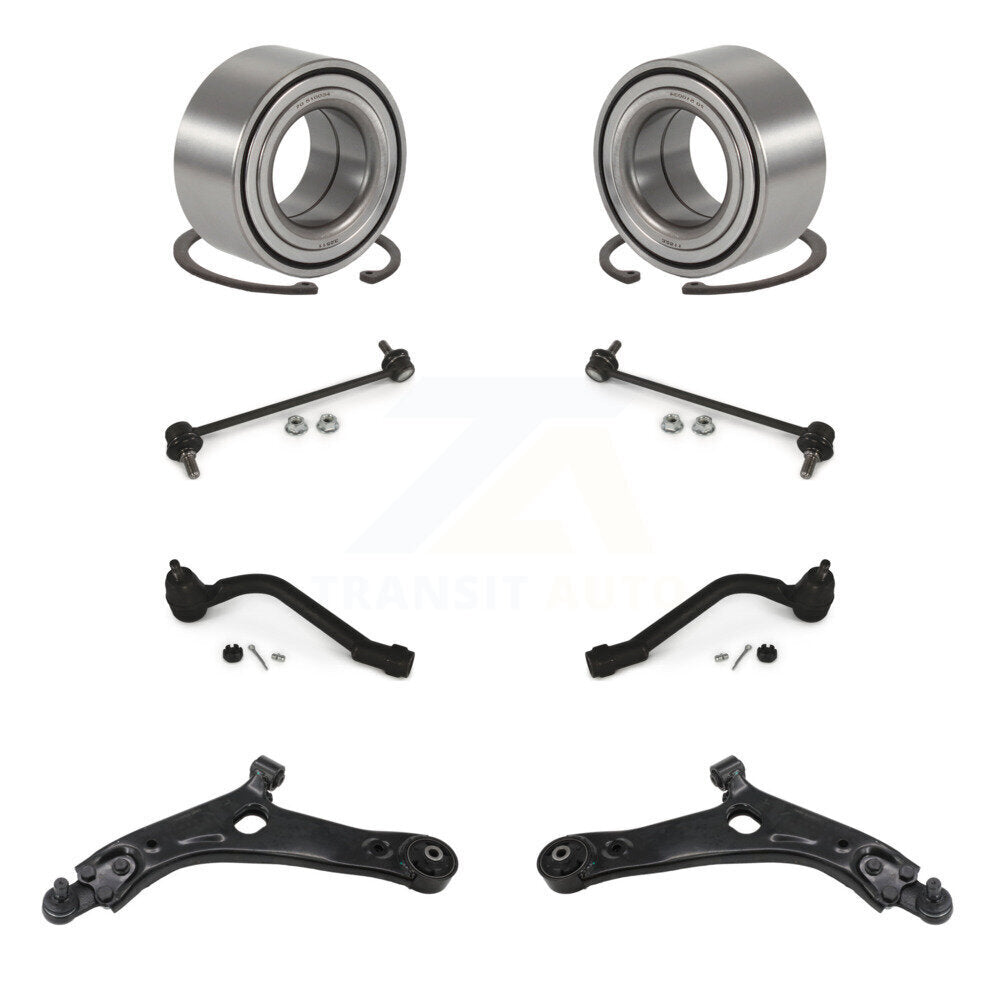 Bearing Lower Control Arm Outer Tie Rod Link Front Kit (8Pc) For Hyundai Tucson