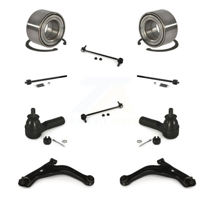Bearing Lower Control Arm Outer Inner Tie Rod End Link Front Kit (10Pc) For Ford