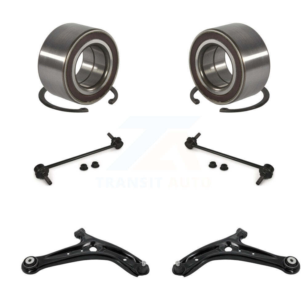 Wheel Bearing Lower Control Arm with Ball Joint & Link Front Kit For Ford Fiesta