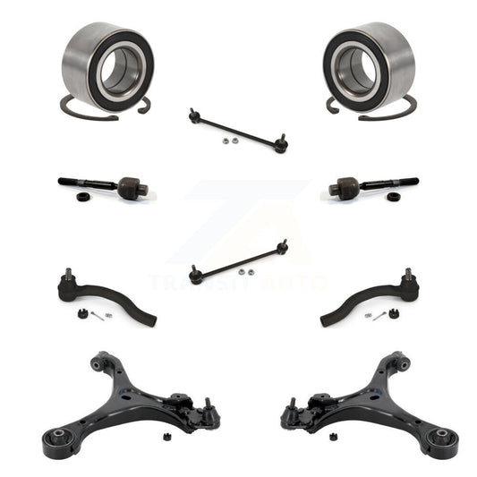 Bearing Lower Control Arm Outer Inner Tie Rod & Link Front Kit (10Pc) For Honda
