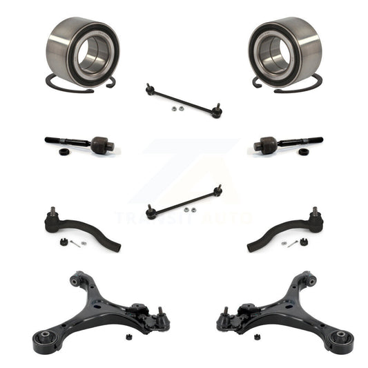 Bearing Lower Control Arm Outer Inner Tie Rod & Link Front Kit (10Pc) For Honda