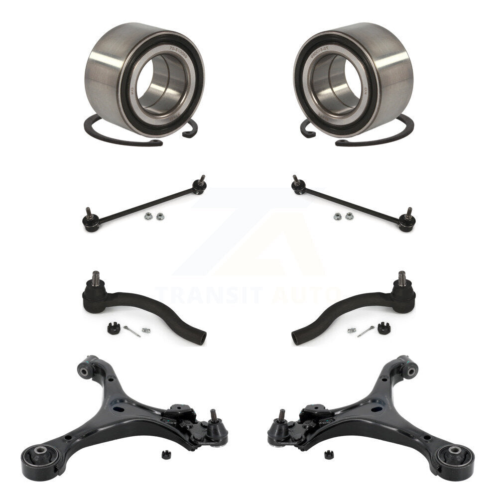 Bearing Lower Control Arm Outer Tie Rod Link Front Kit (8Pc) For Honda Civic ILX
