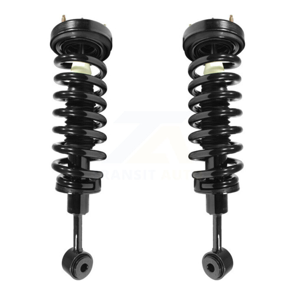 Complete Shocks Strut Coil Spring Front Pair For Ford F-150 Lincoln Mark LT 4WD