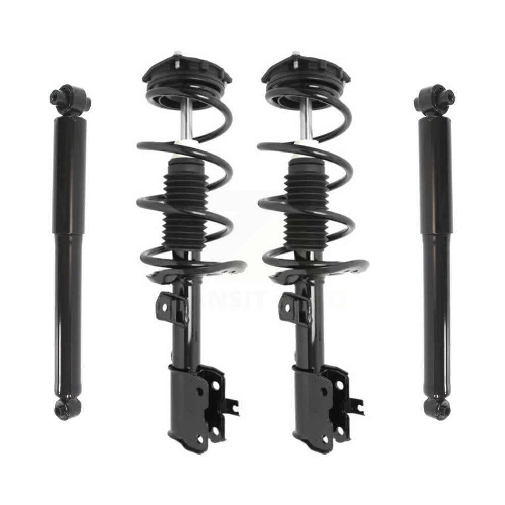Strut Spring Front Rear Kit For Nissan Rogue Select Excludes All Wheel Drive FWD