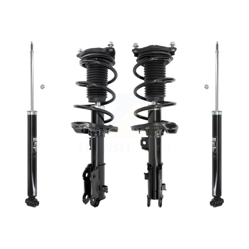 Complete Shocks Strut & Coil Spring Front Rear Kit For Hyundai Elantra Kia Forte