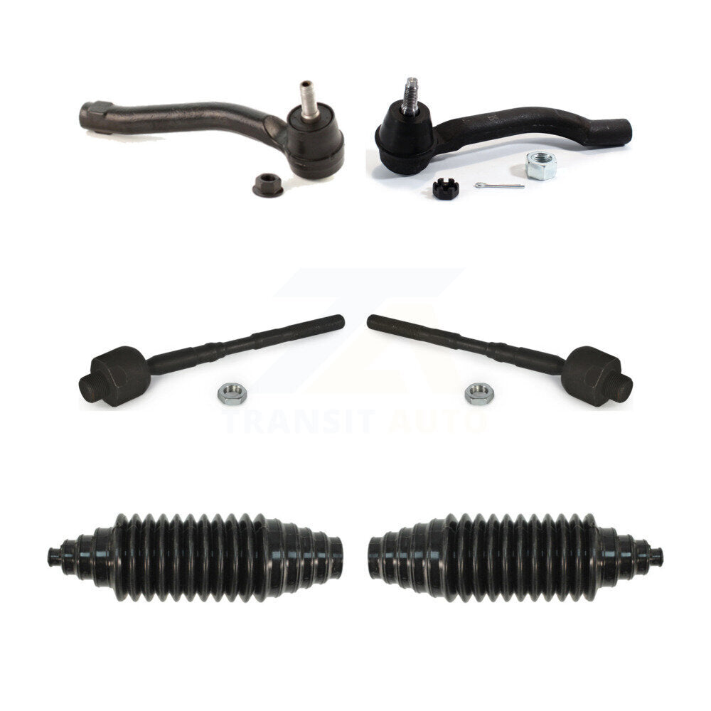Steering Tie Rod End & Boot Front Kit For Nissan Rogue Select