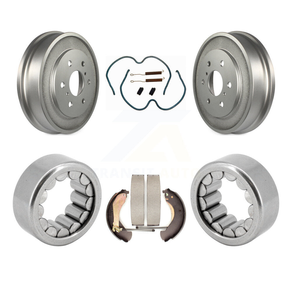Coated Brake Drum Shoe Hardware & Bearing Rear Kit For Chevrolet Silverado 1500